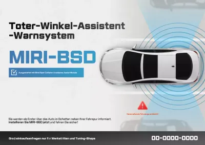 Graue moderne Autosicherheitswerbung