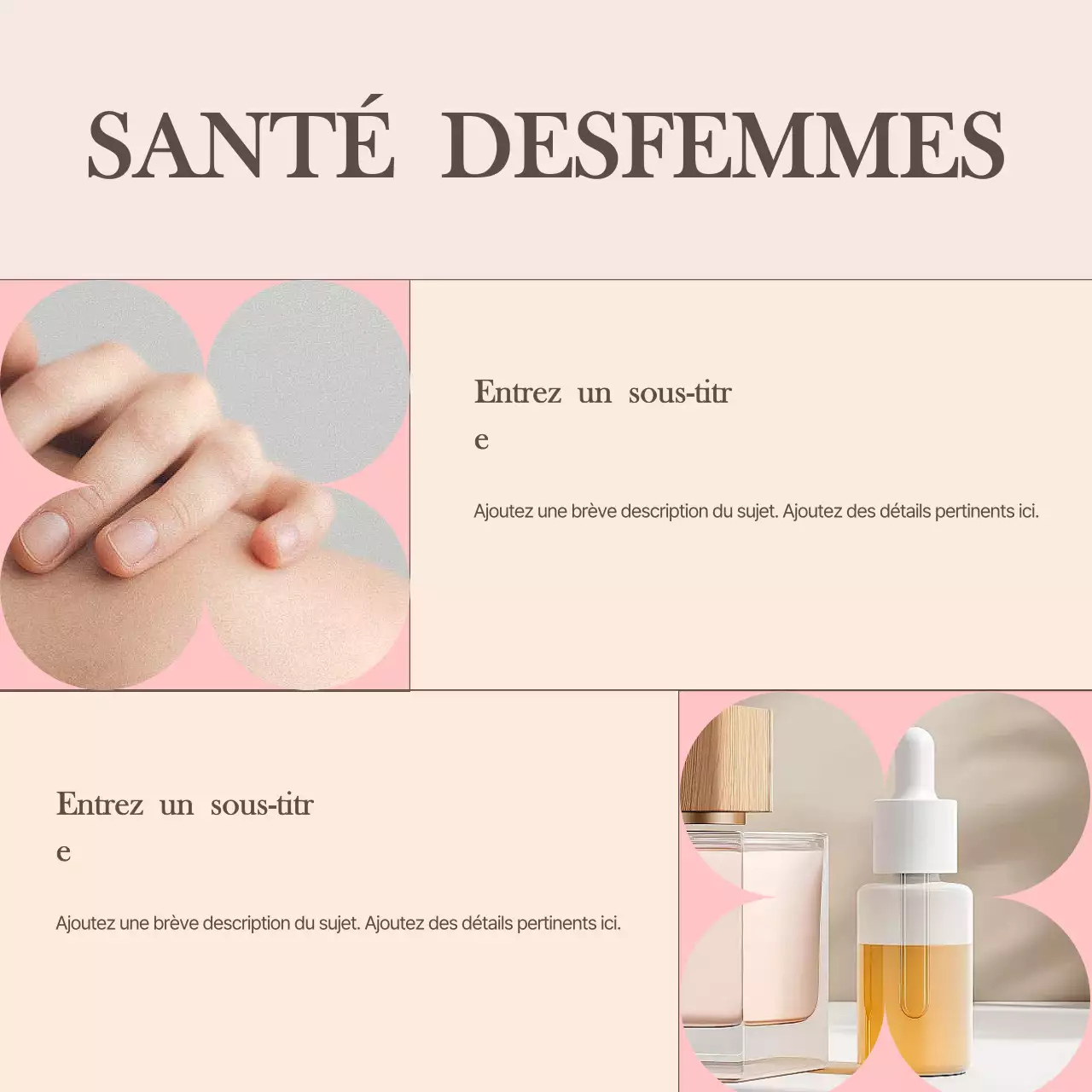 Carrousel de newsletters Pink Elegant Health