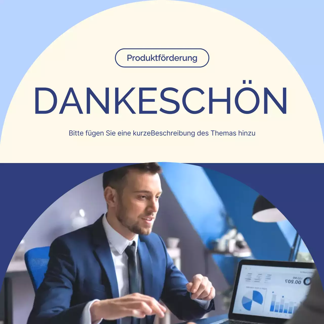 Blaues Promotion-Karussell für professionelle Finanzen