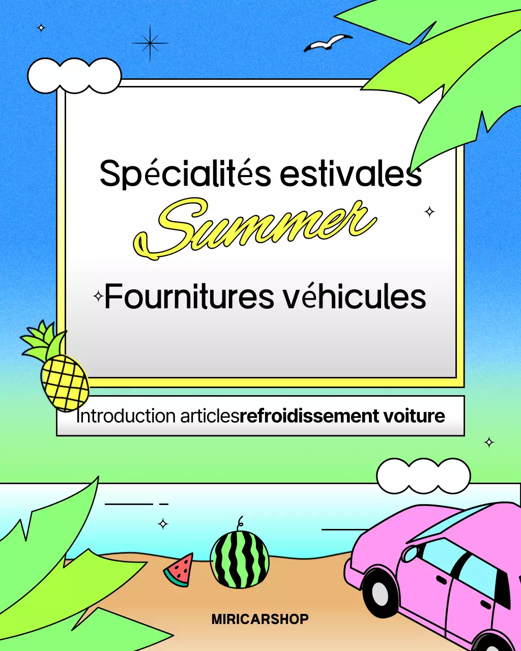 Promotion d'accessoires de voiture Blue Kitsch
