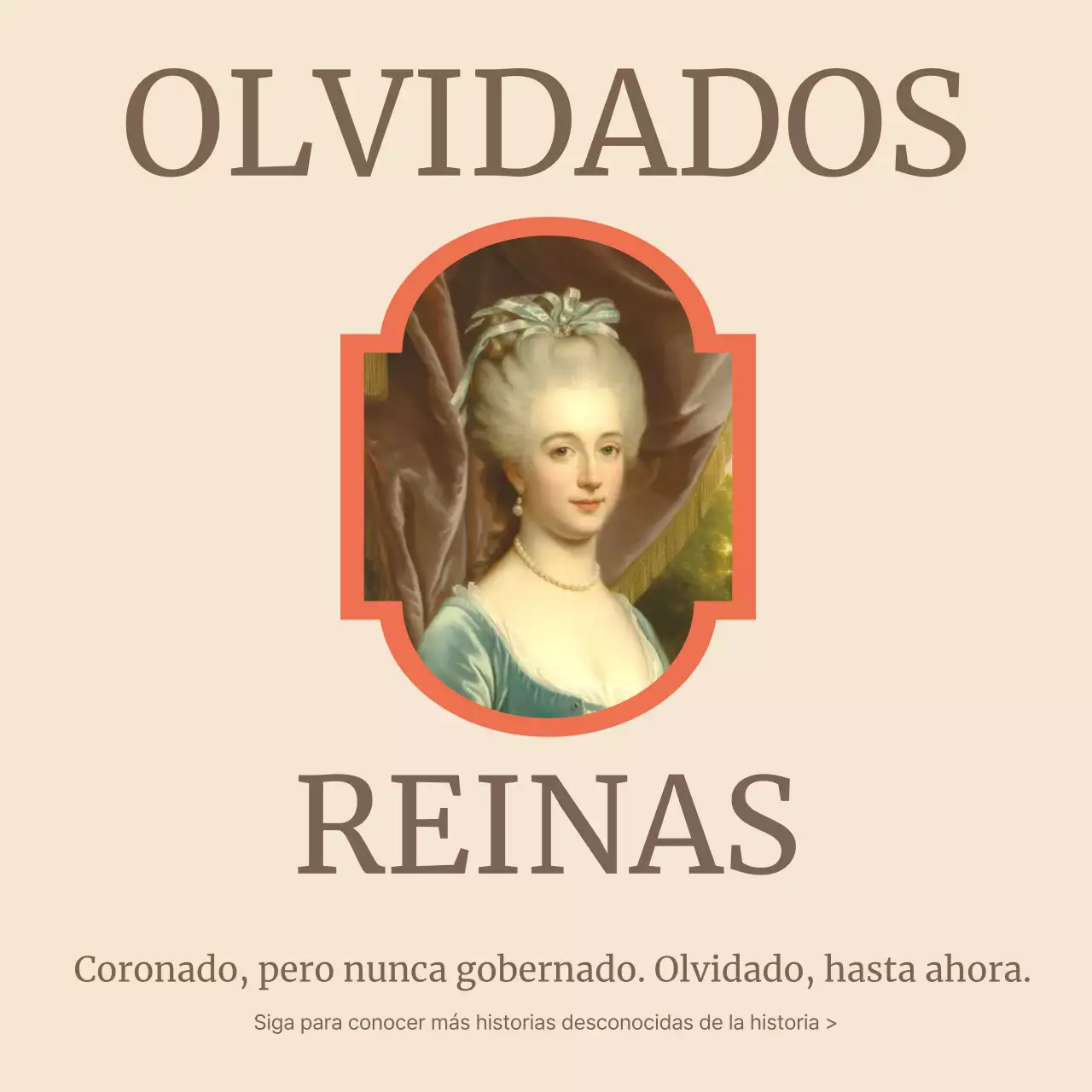 Carrusel de anuncios de historia vintage beige