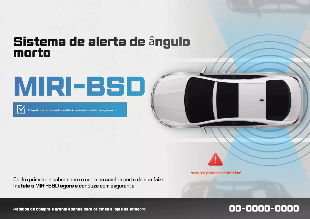 Propaganda de segurança de carro moderno cinza