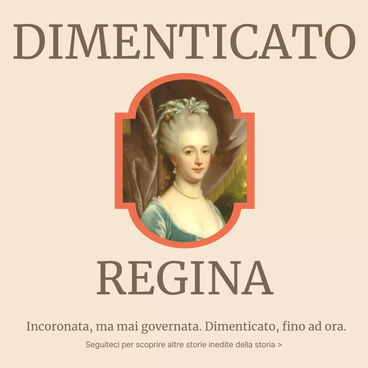 Carosello di annunci della storia vintage beige