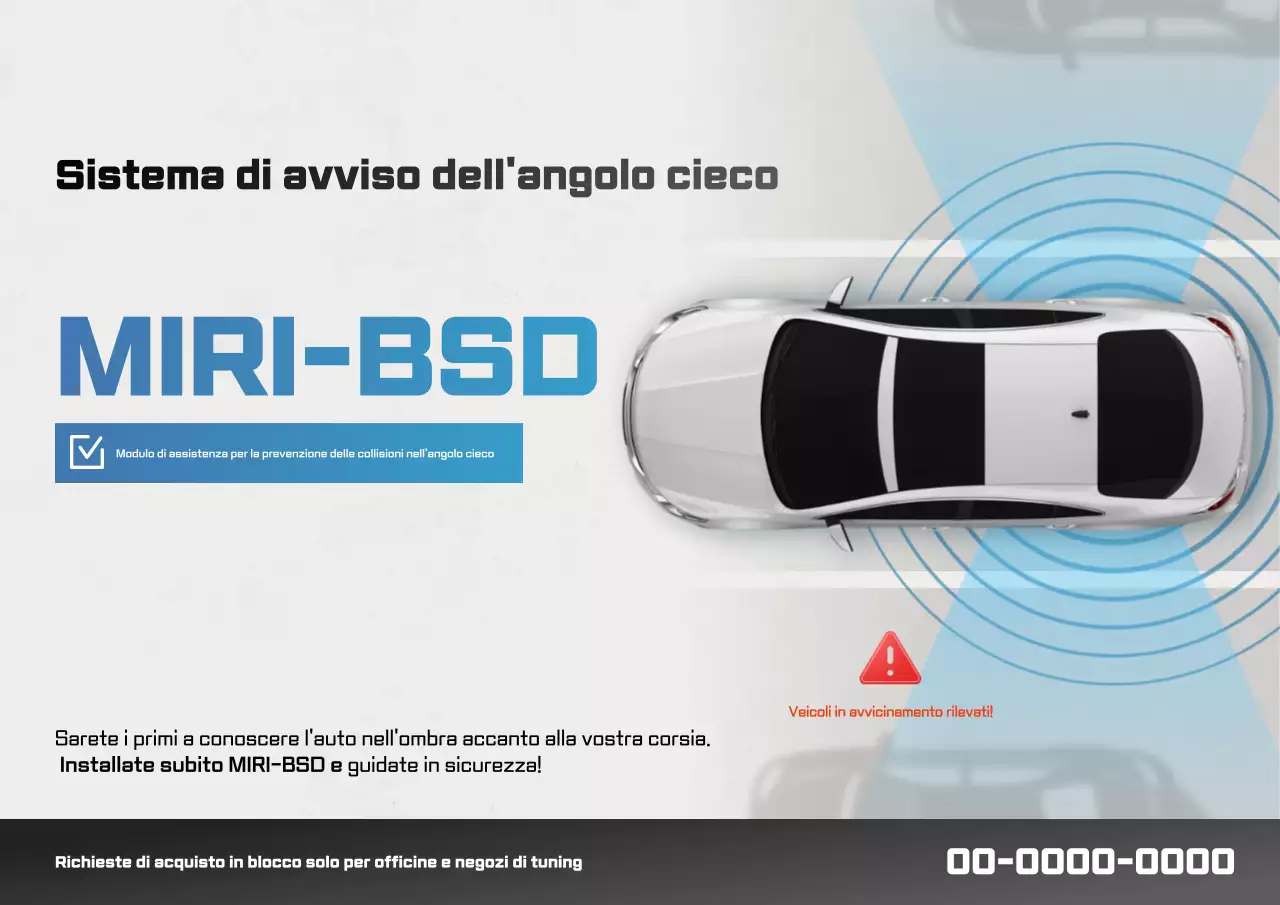 Pubblicità sulla sicurezza di un'auto moderna grigia