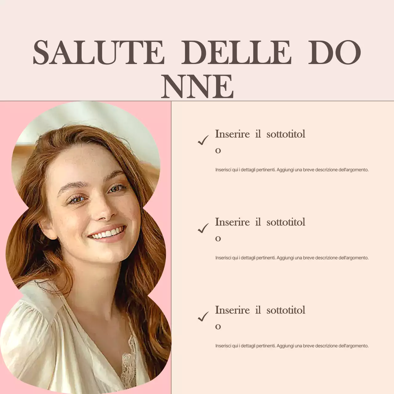 Carosello di newsletter Pink Elegant Health