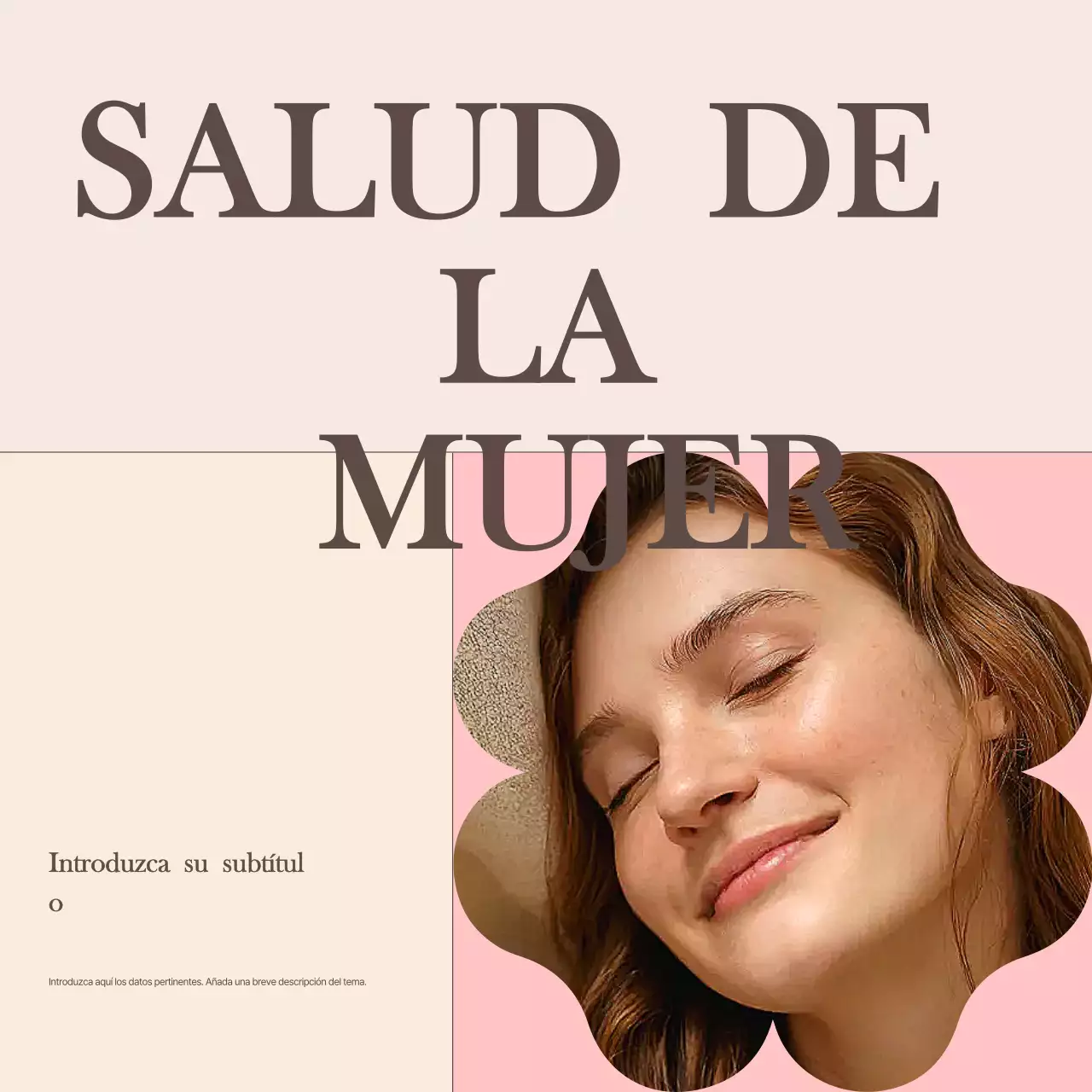 Carrusel de boletines de salud elegantes de color rosa