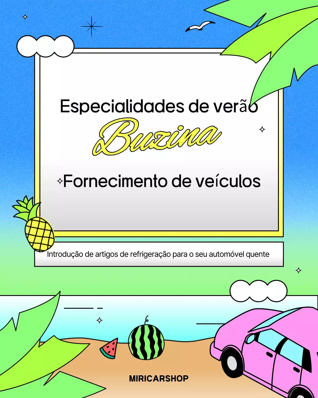 Promoção de acessórios automotivos Blue Kitsch