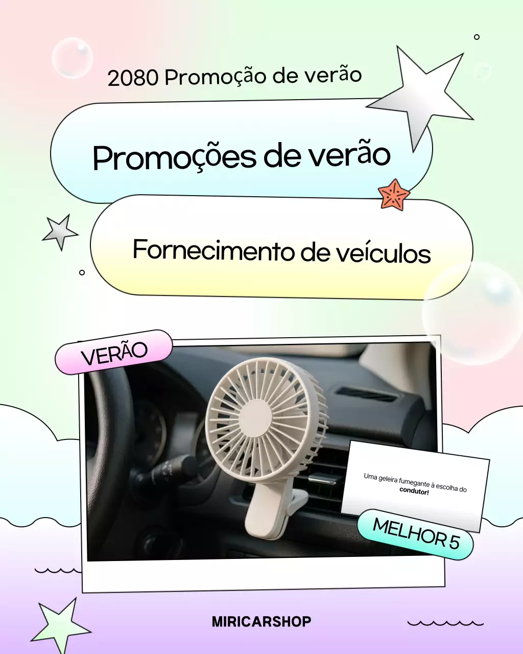 Promoção de acessórios automotivos kitsch de verão da Yeon Bora