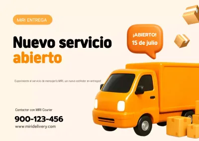 Entrega sencilla de naranja abierta