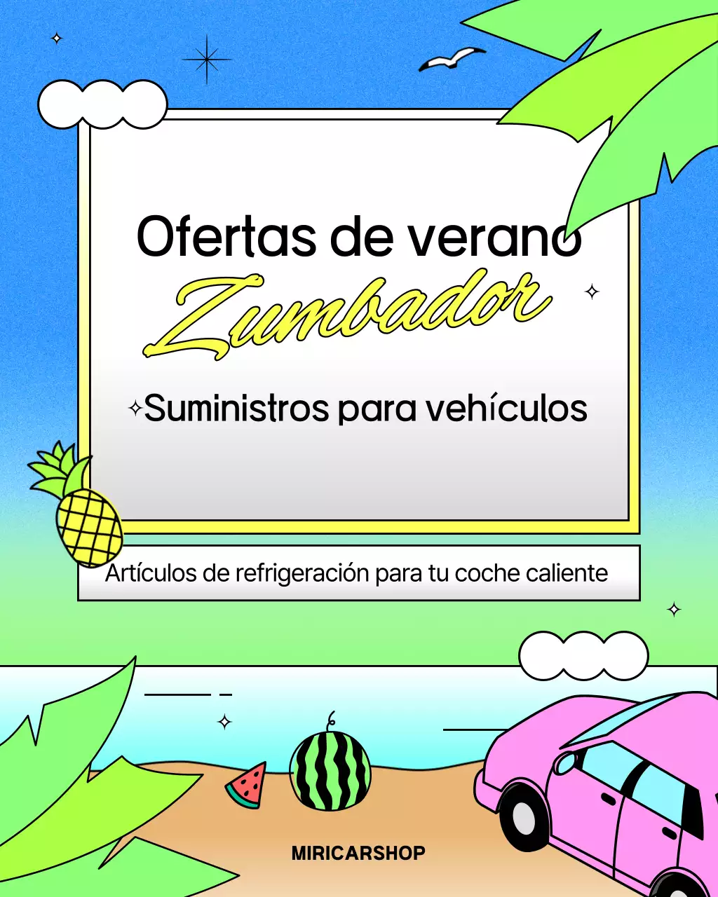 Promoción de accesorios para coches Blue Kitsch