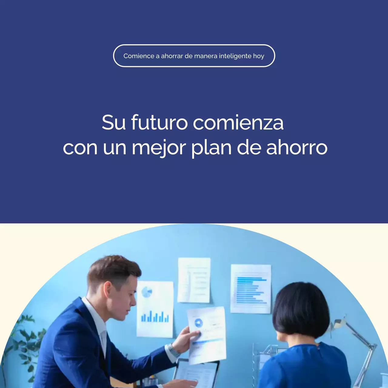 Carrusel de promociones financieras profesionales de Blue