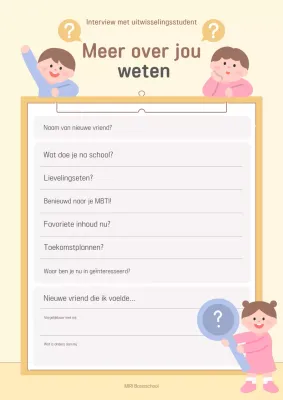 Beige Baby School Educatief Materiaal