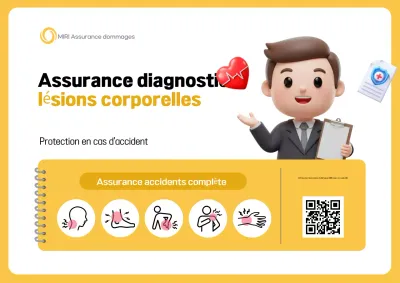 Publicité d'assurance simple jaune