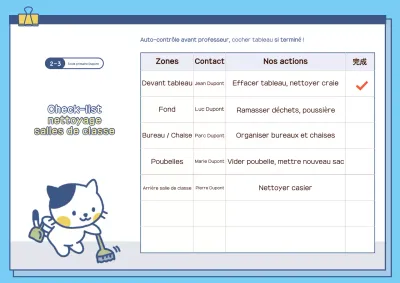 Guide de nettoyage pour bébé bleu ciel