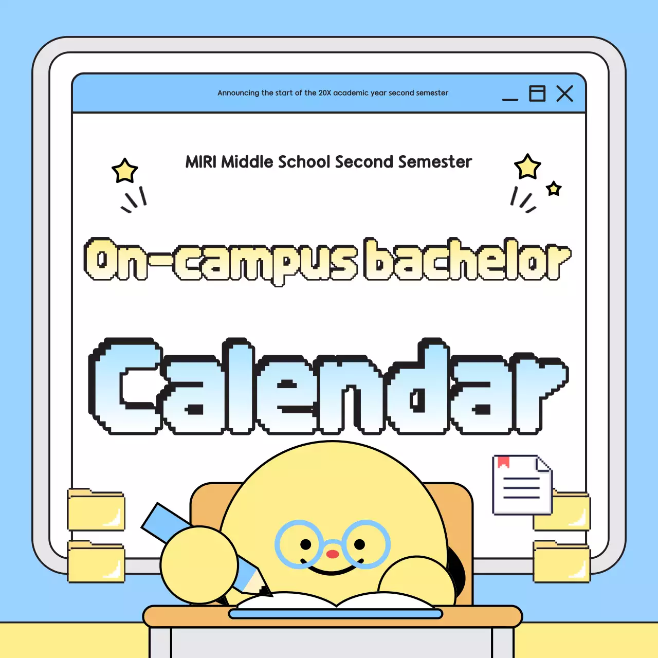 Panduan Kalender Akademik Bayi Biru Langit