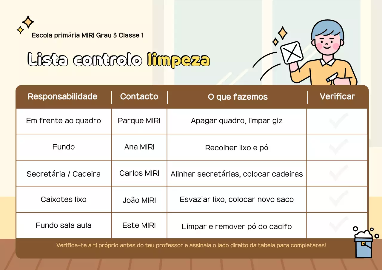 Materiais educativos de limpeza para bebês amarelos
