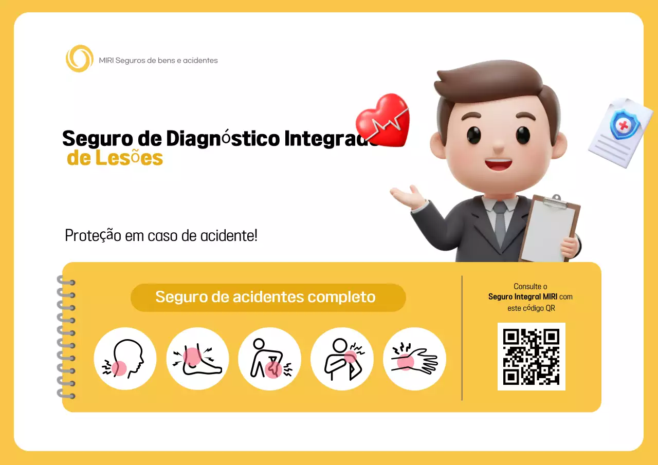 Anúncio de Seguro Simples Amarelo