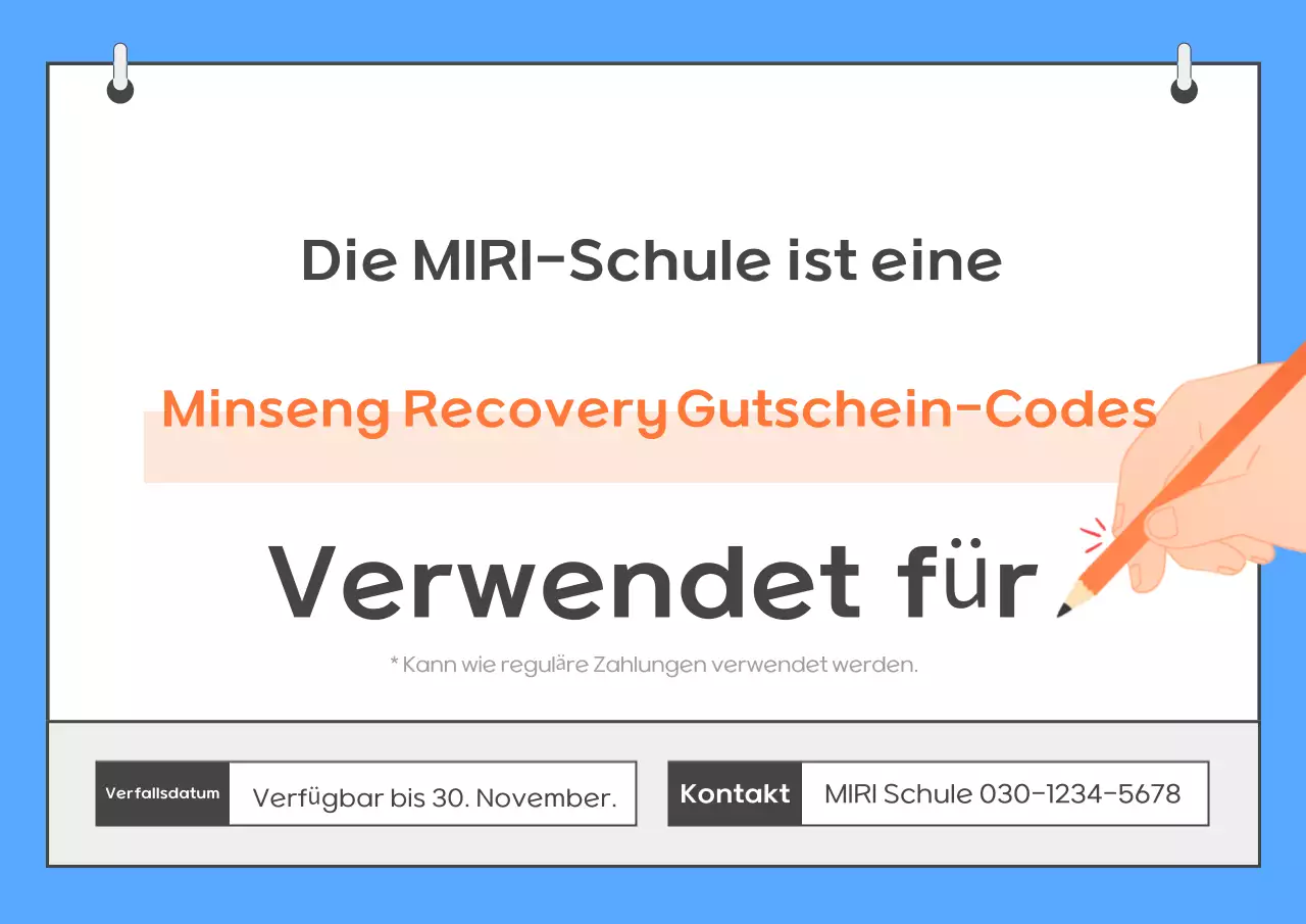 Blue Clean Verbrauchsgutschein-Leitfaden