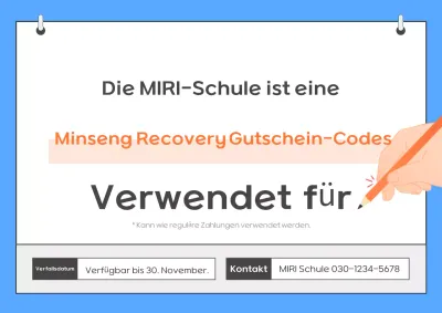 Blue Clean Verbrauchsgutschein-Leitfaden