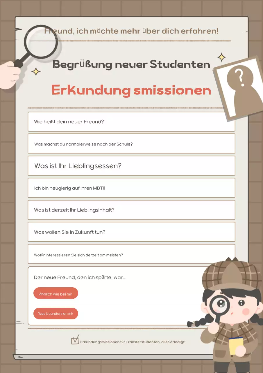 Brown Baby School Life Lehrmaterialien