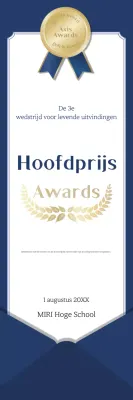 Prijs voor de Blue Simple Invention Contest