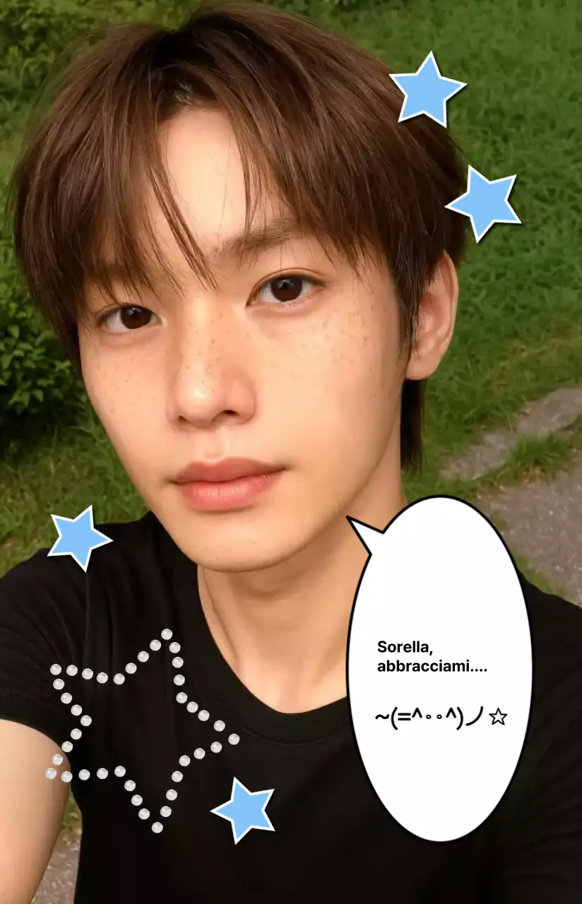 Fotocard Blue Baby Idol