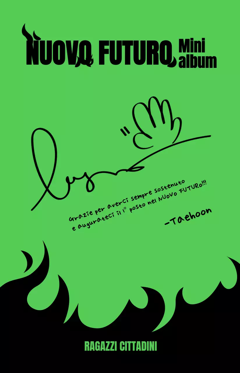 manifesto di musica pop verde