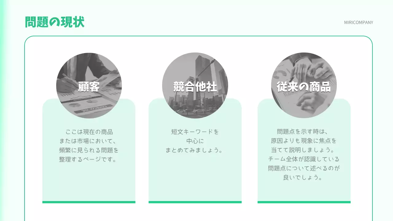 ミント シンプル ビジネス 企画書