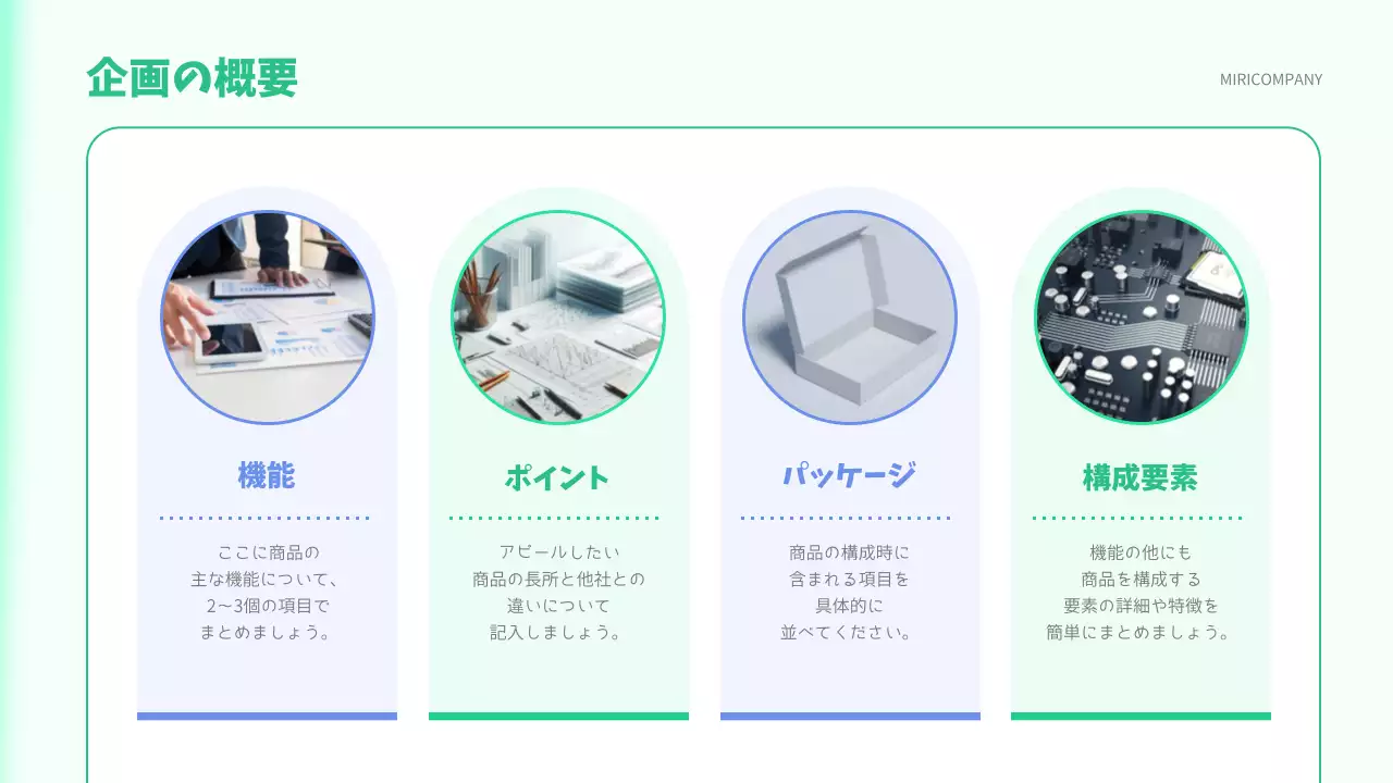 ミント シンプル ビジネス 企画書