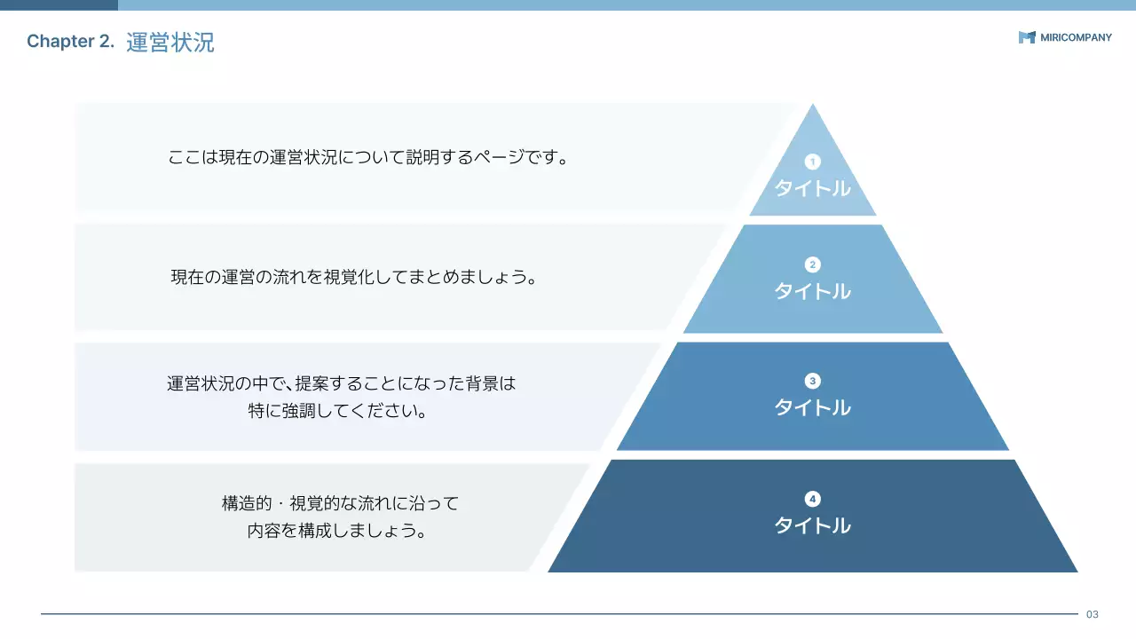 青 シンプル ビジネス 提案書 プレゼンテーション