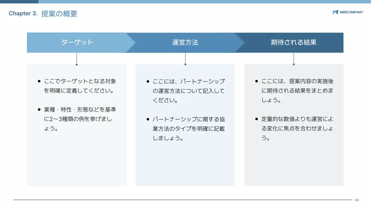 青 シンプル ビジネス 提案書 プレゼンテーション