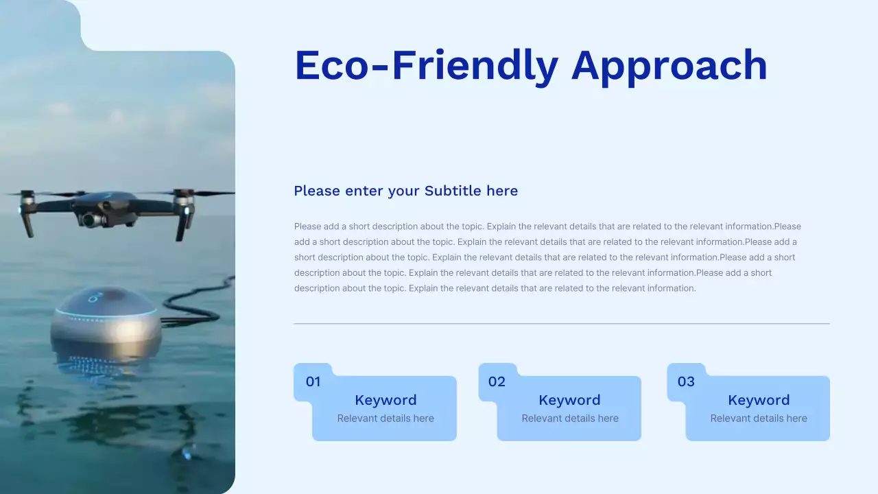 블루 모던 클린 에코 스타트업 피치 덱 프레젠테이션