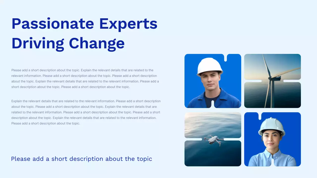 블루 모던 클린 에코 스타트업 피치 덱 프레젠테이션