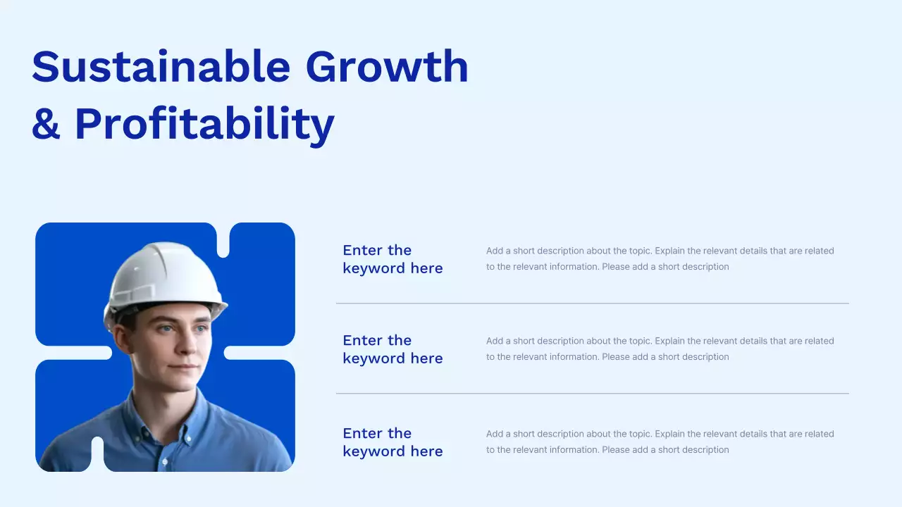 블루 모던 클린 에코 스타트업 피치 덱 프레젠테이션