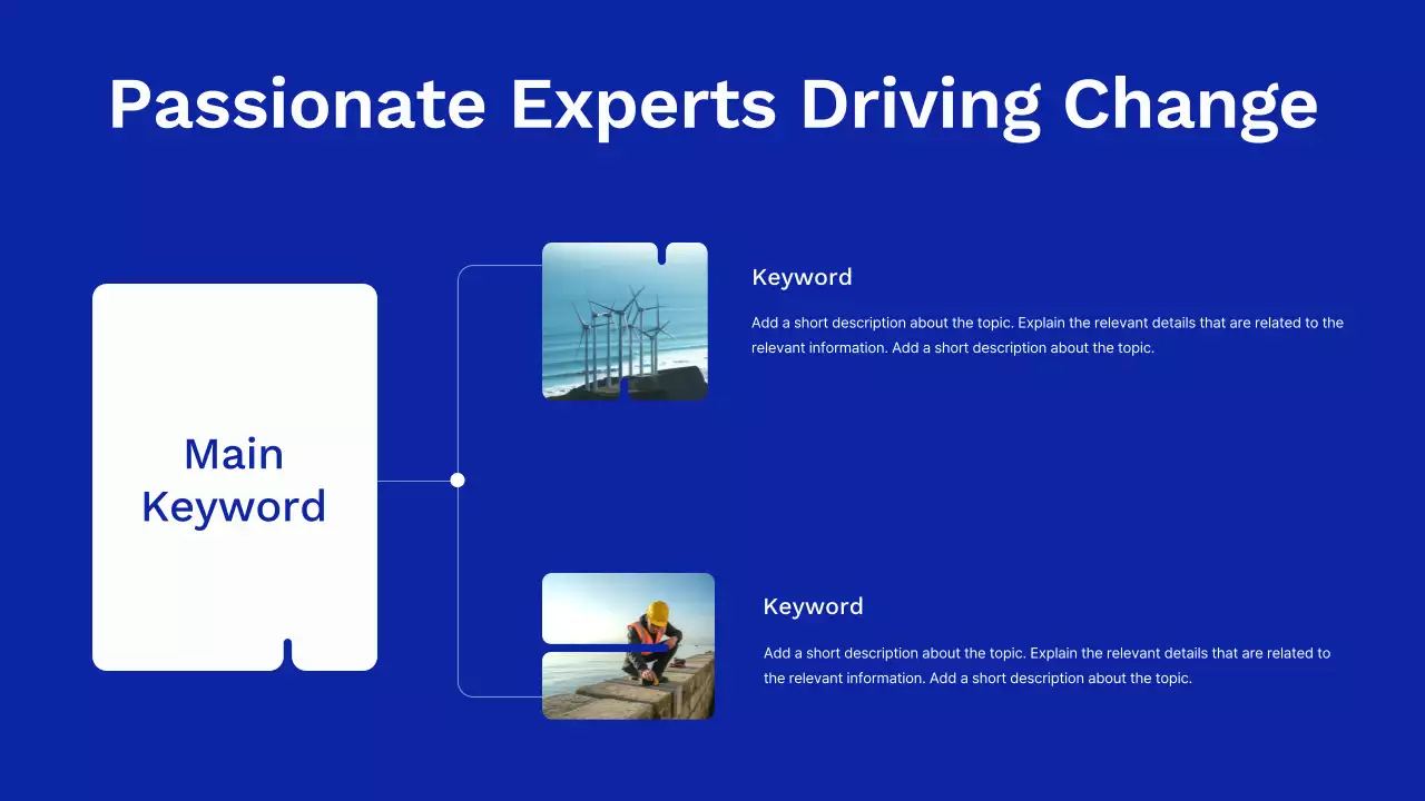 블루 모던 클린 에코 스타트업 피치 덱 프레젠테이션