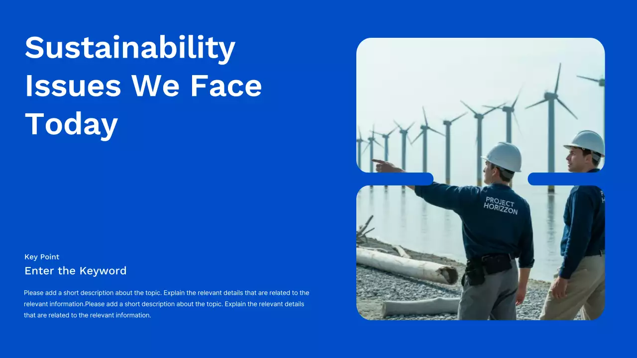 블루 모던 클린 에코 스타트업 피치 덱 프레젠테이션