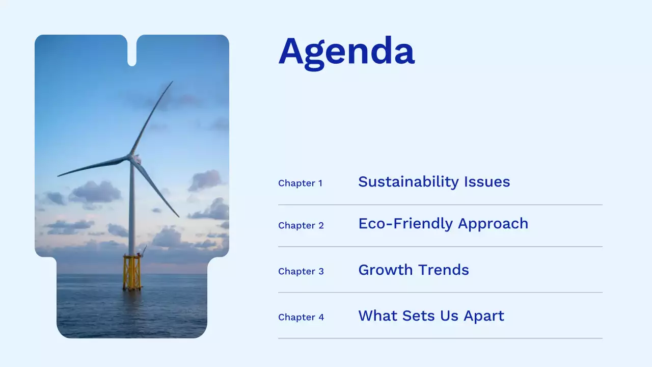 블루 모던 클린 에코 스타트업 피치 덱 프레젠테이션