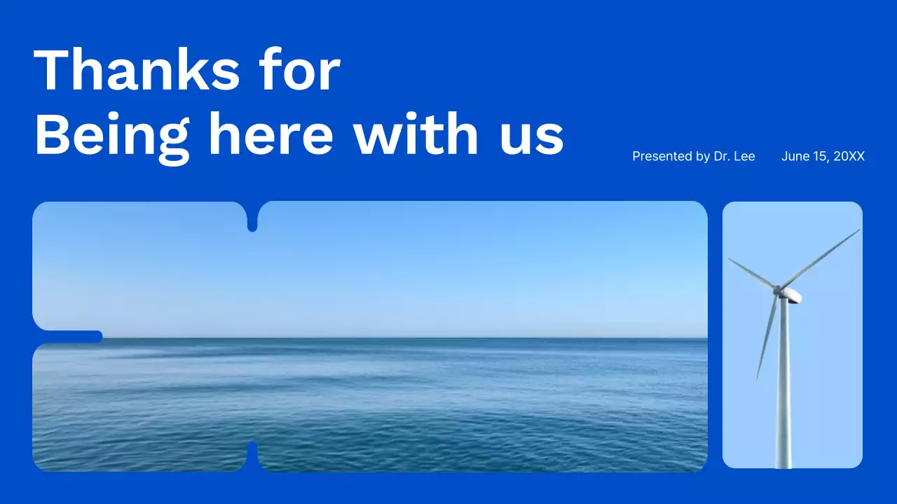 블루 모던 클린 에코 스타트업 피치 덱 프레젠테이션