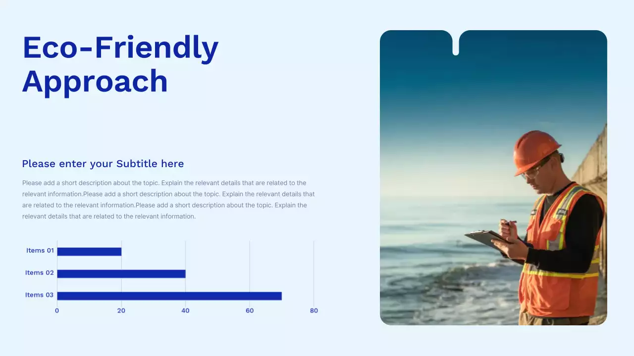 블루 모던 클린 에코 스타트업 피치 덱 프레젠테이션