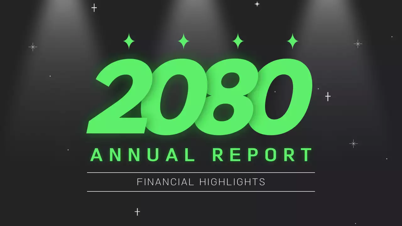 초록 모던 연례보고서 분석