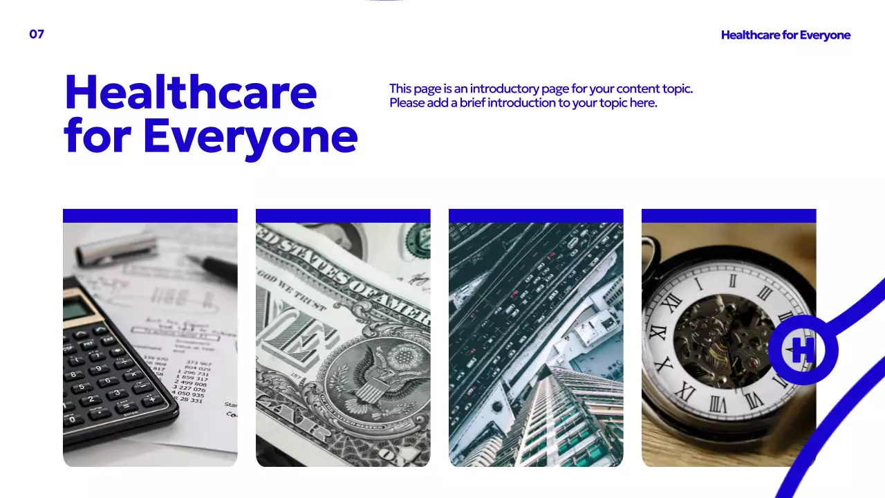 Blue Modern Healthcare Advertisement Presentation