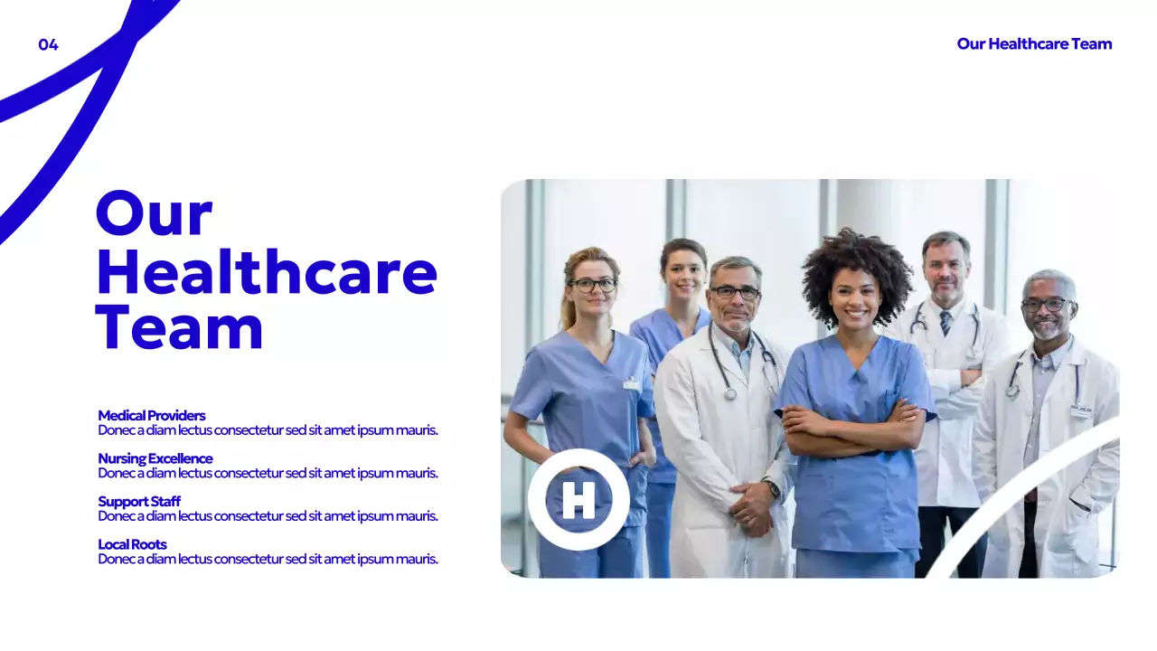 Blue Modern Healthcare Advertisement Presentation
