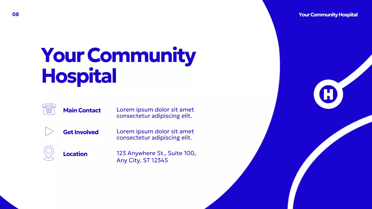 Blue Modern Healthcare Advertisement Presentation