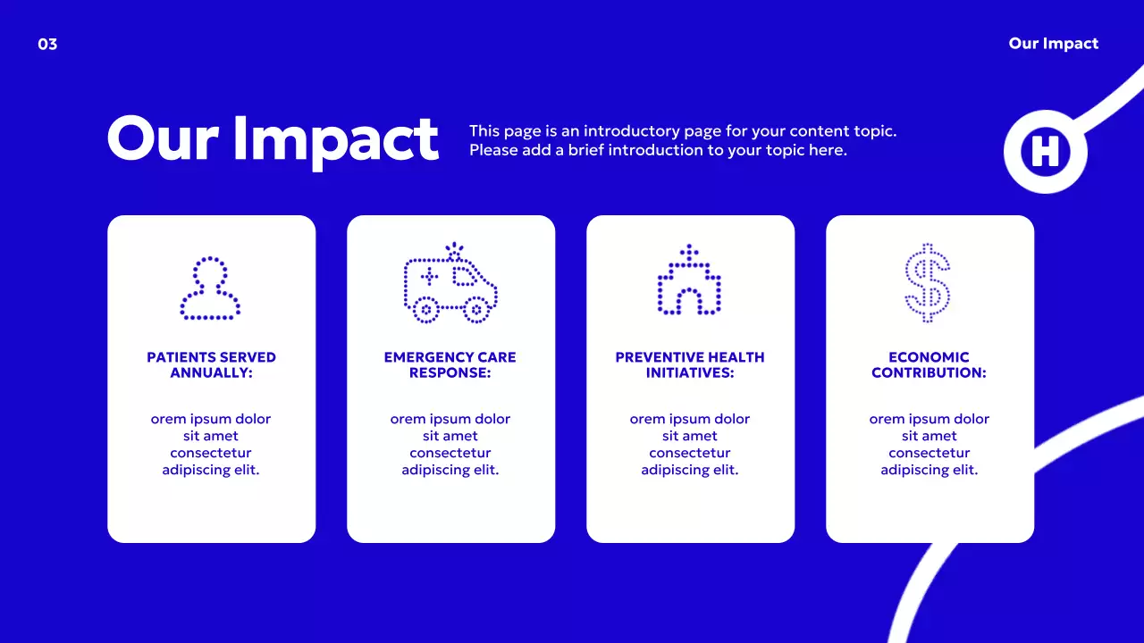 Blue Modern Healthcare Advertisement Presentation