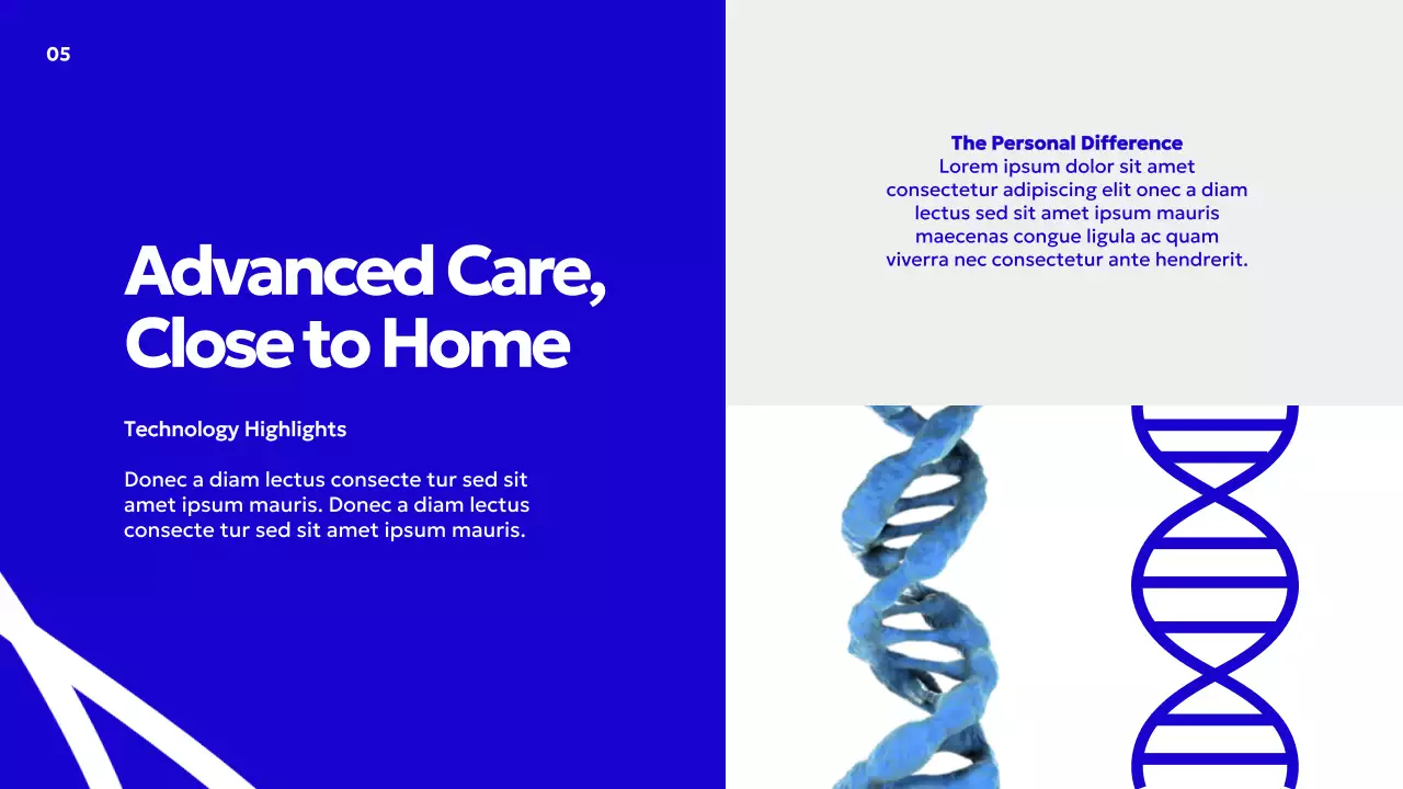 Blue Modern Healthcare Advertisement Presentation