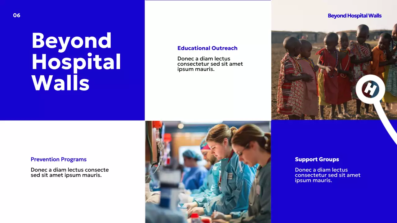 Blue Modern Healthcare Advertisement Presentation