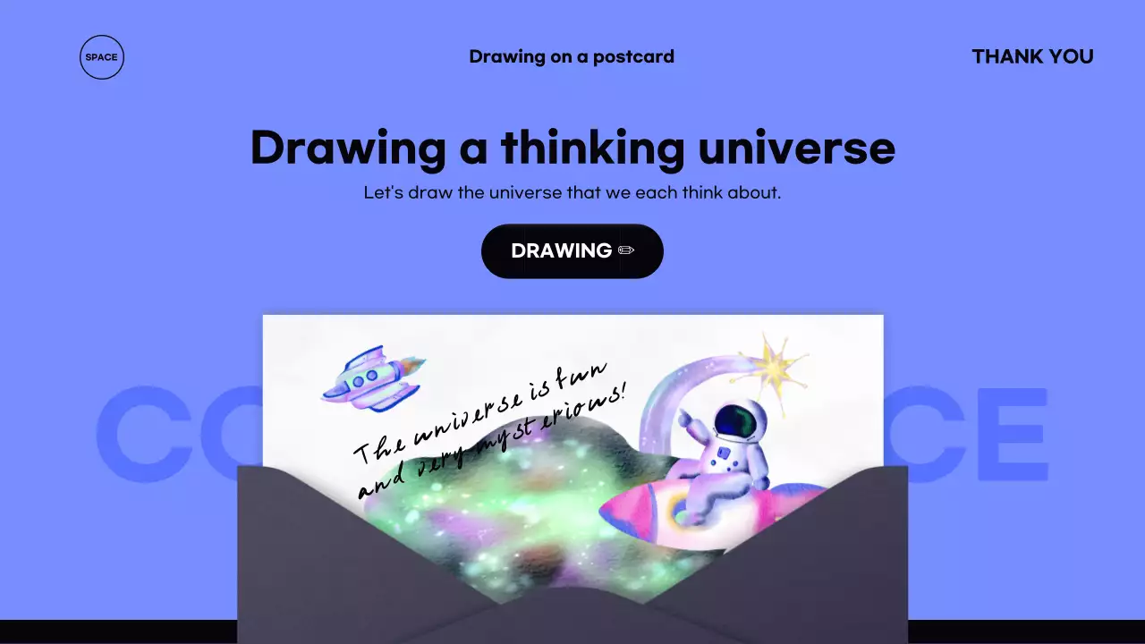 검은색과 보라색의 감성적인 깔끔한 우주 소개