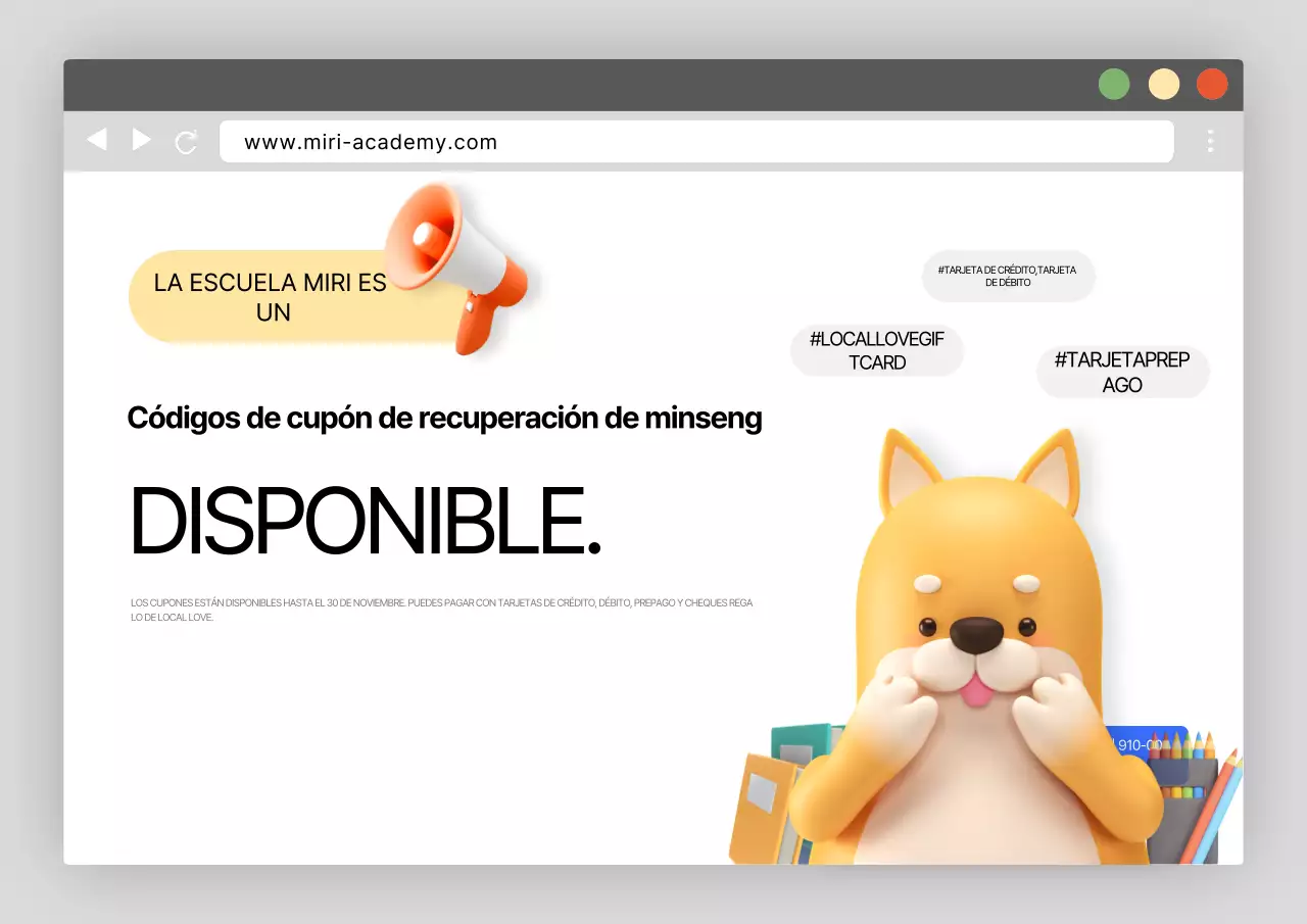 Anuncio de escuela limpia y gris