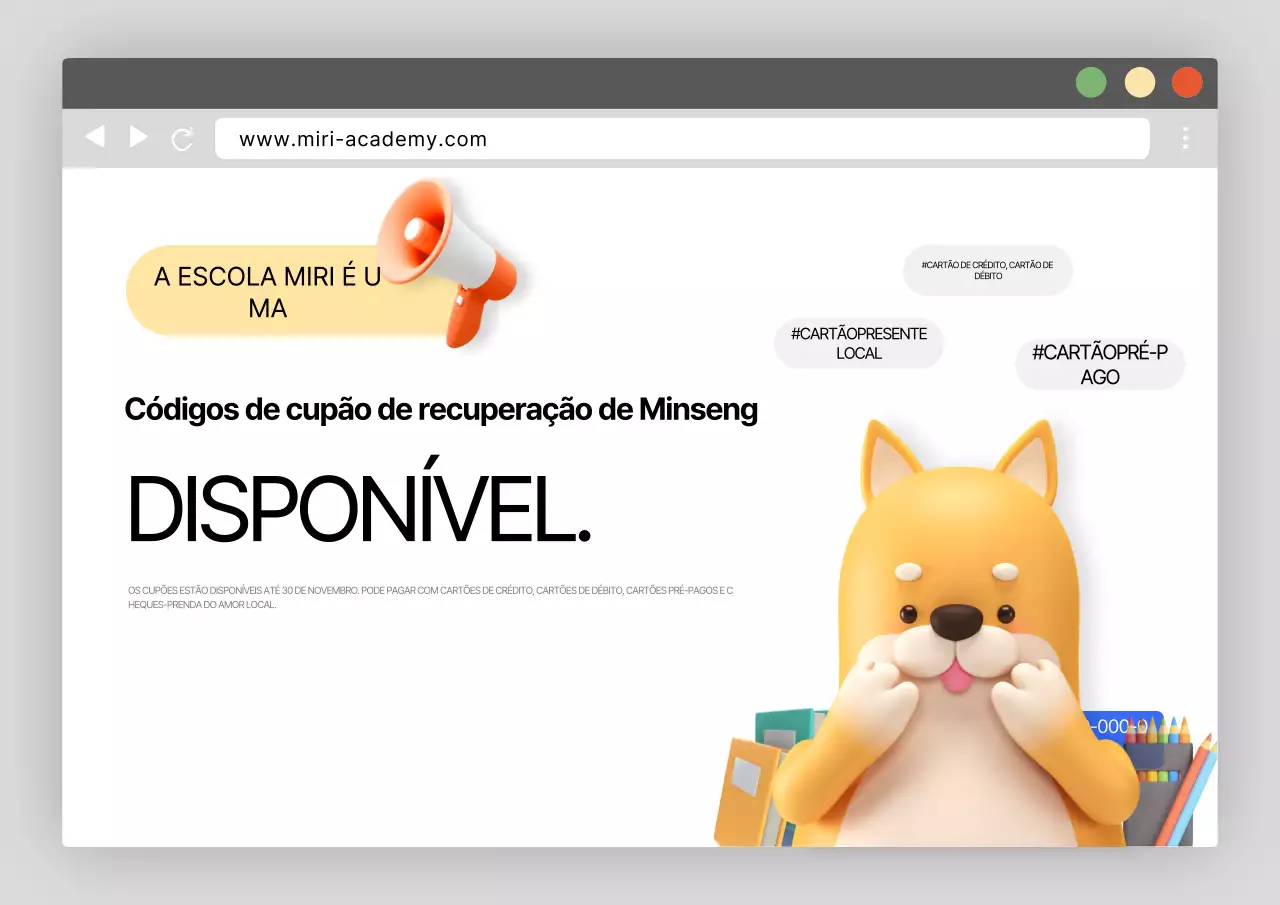 Anúncio da Escola Limpa Cinza