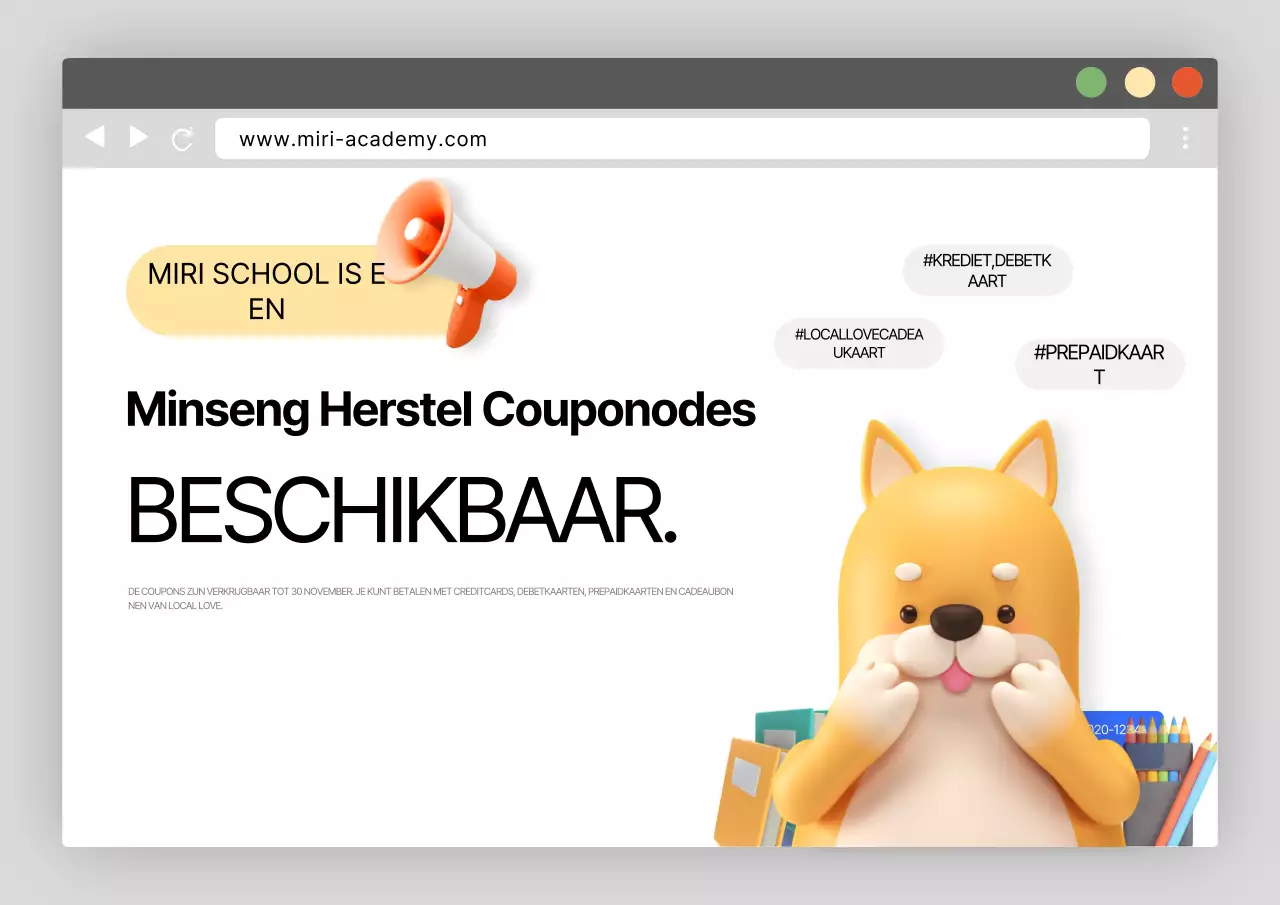 Advertentie voor Gray Clean School